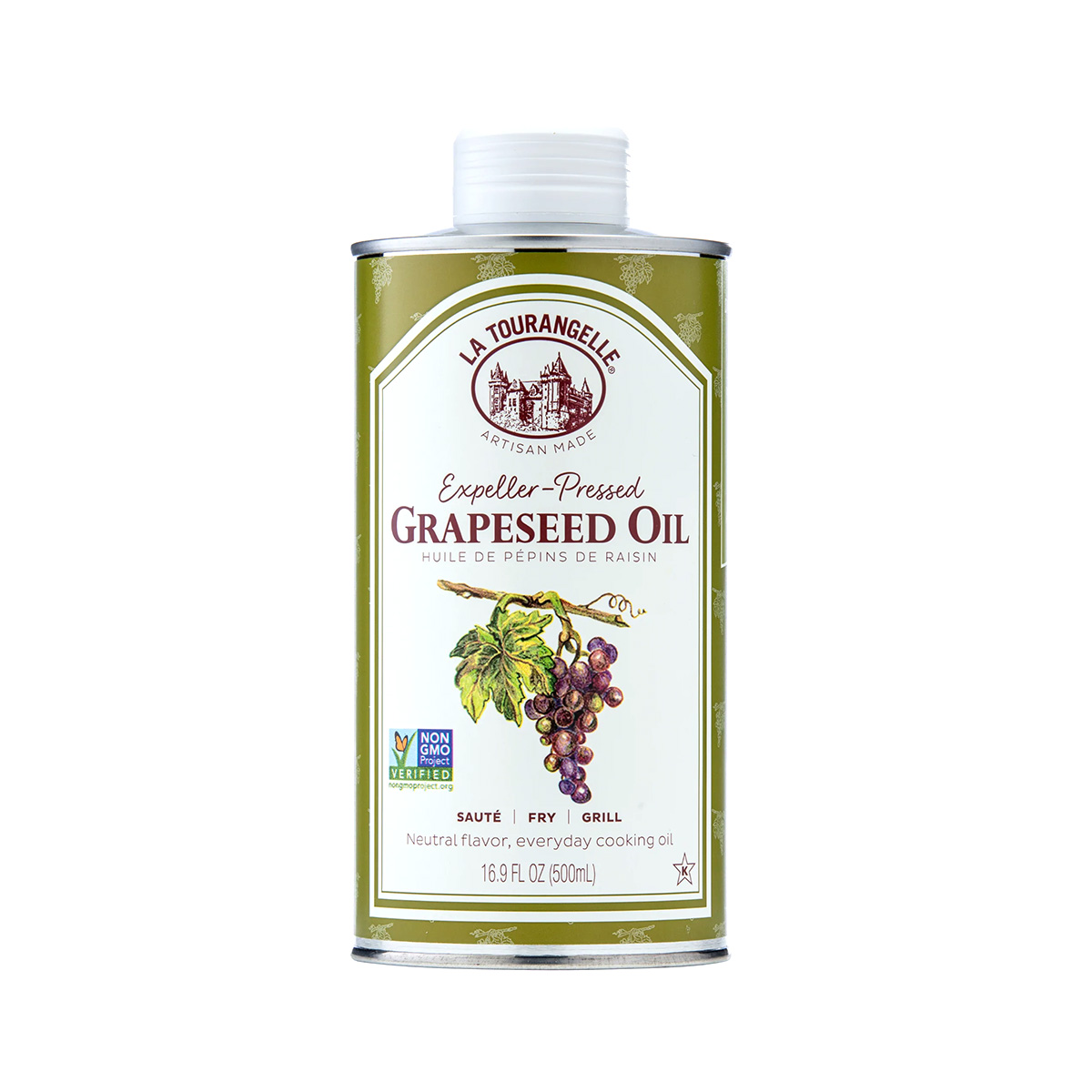 Aceite semilla de uva La Tourangelle 500ml – ECOTIENDA Aceite semilla de uva La Tourangelle 500ml – ECOTIENDA