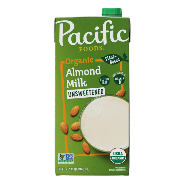 Bebida de almendra original sin azúcar Pacific Foods 946ml