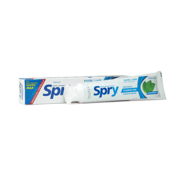 Pasta dental sin flúor sabor menta Spry 141gr