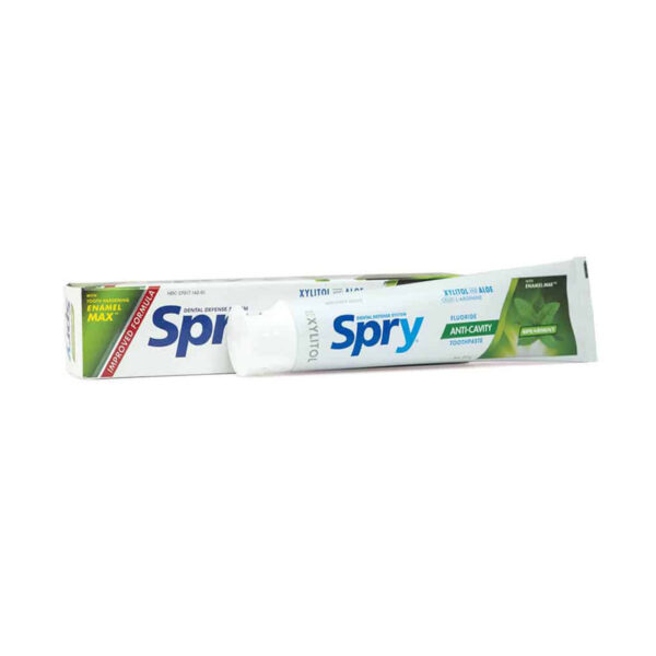 Pasta dental con flúor sabor hierba buena Spry 141gr