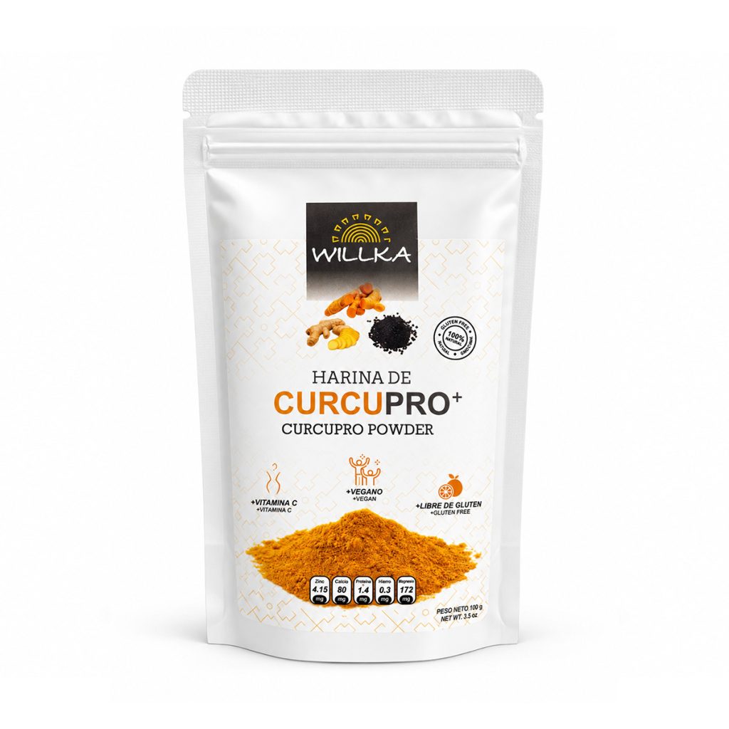 Cúrcuma con Kión y Pimienta Negra en Polvo - Curcupro+ Willka 100g