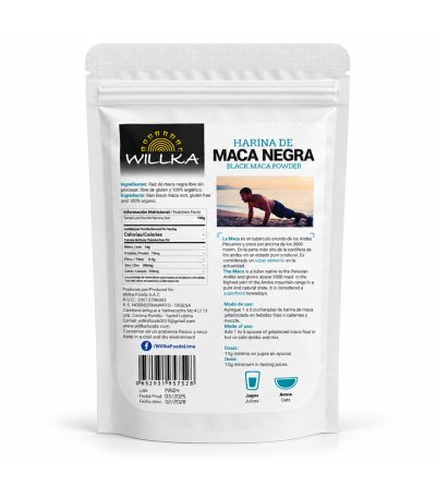 maca negra gelatinizada 100 g Willka