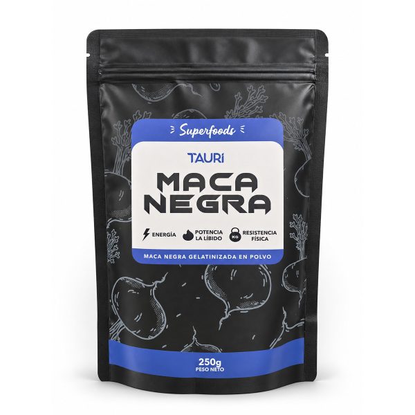 Maca negra gelatinizada en polvo Tauri 250g