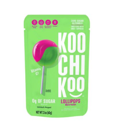 Paletas sin azúcar Koochikoo sabor sandía con vitamina C – 10 unidades