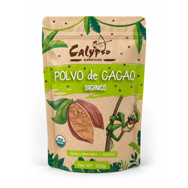 Polvo de cacao orgánico Calypso 250g